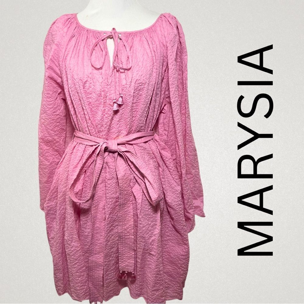 NWOT Marysia Resort Beach Tunic | Pink | 100% Cotton | Long Sleeve | Medium